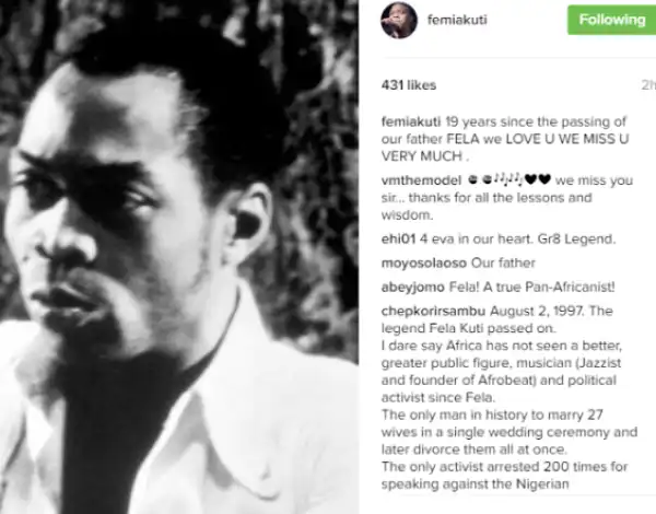 Femi & Seun Kuti Join Yeni To Pay Tribute To Their Late Dad, Fela